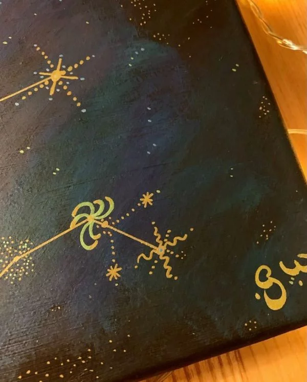 Aquarius Constellation Painting