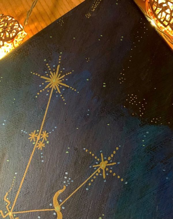 Aquarius Constellation Painting