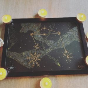 Libra Constellation Metallic Art