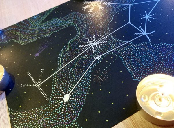 Virgo Constellation Metallic Art